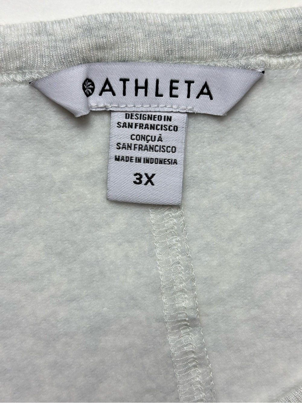 NWT ATHLETA Coaster Luxe Relaunch Sweatshirt 3X Light Gray Heather Pullover - Picture 8 of 12